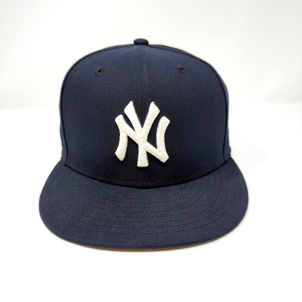 New Era 59FIFTY New York Yankees MLB Fitted‎ Hat Navy Size 7